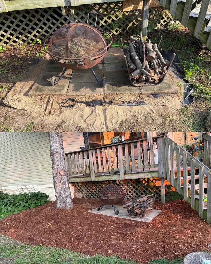 Mulch laying